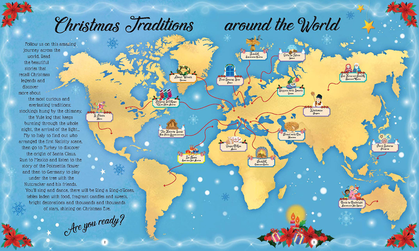 Christmas Around The World - Worksheets Library for Christmas Around The World Printable Map