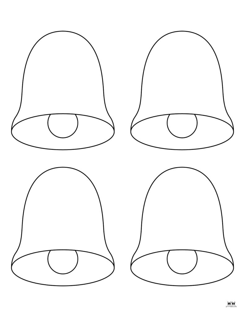 Christmas Bells Coloring Pages & Templates | Printabulls in Christmas Bell Printable