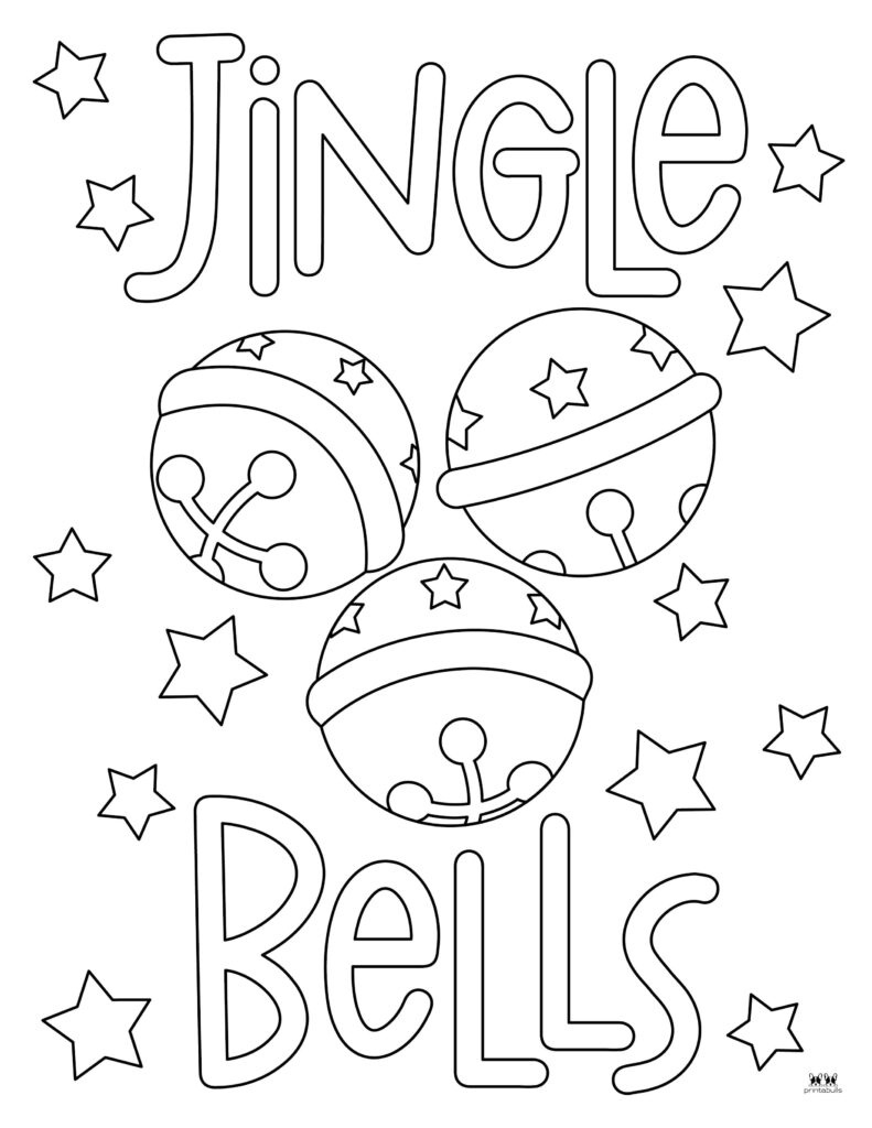 Christmas Bells Coloring Pages & Templates | Printabulls regarding Christmas Bells Pictures Printable