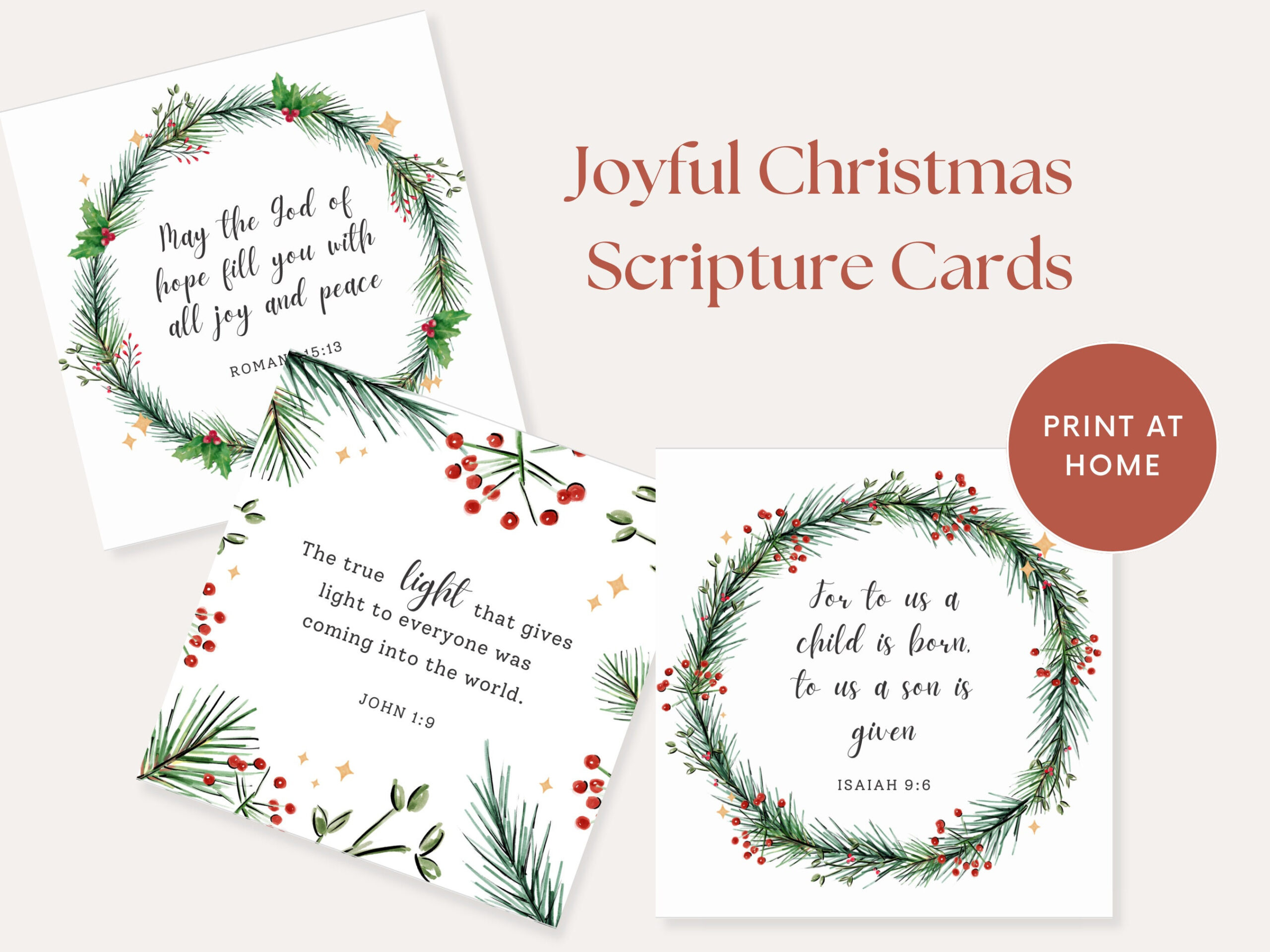 Christmas Bible Verses, Christmas Scripture Cards Printable with regard to Christmas Bible Verse Printable