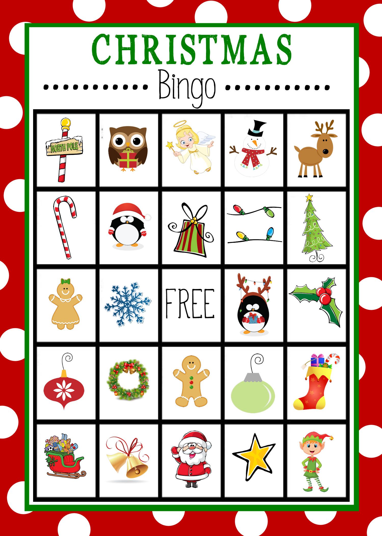 Christmas Bingo - Crazy Little Projects in Christmas Bingo Printable For Kids