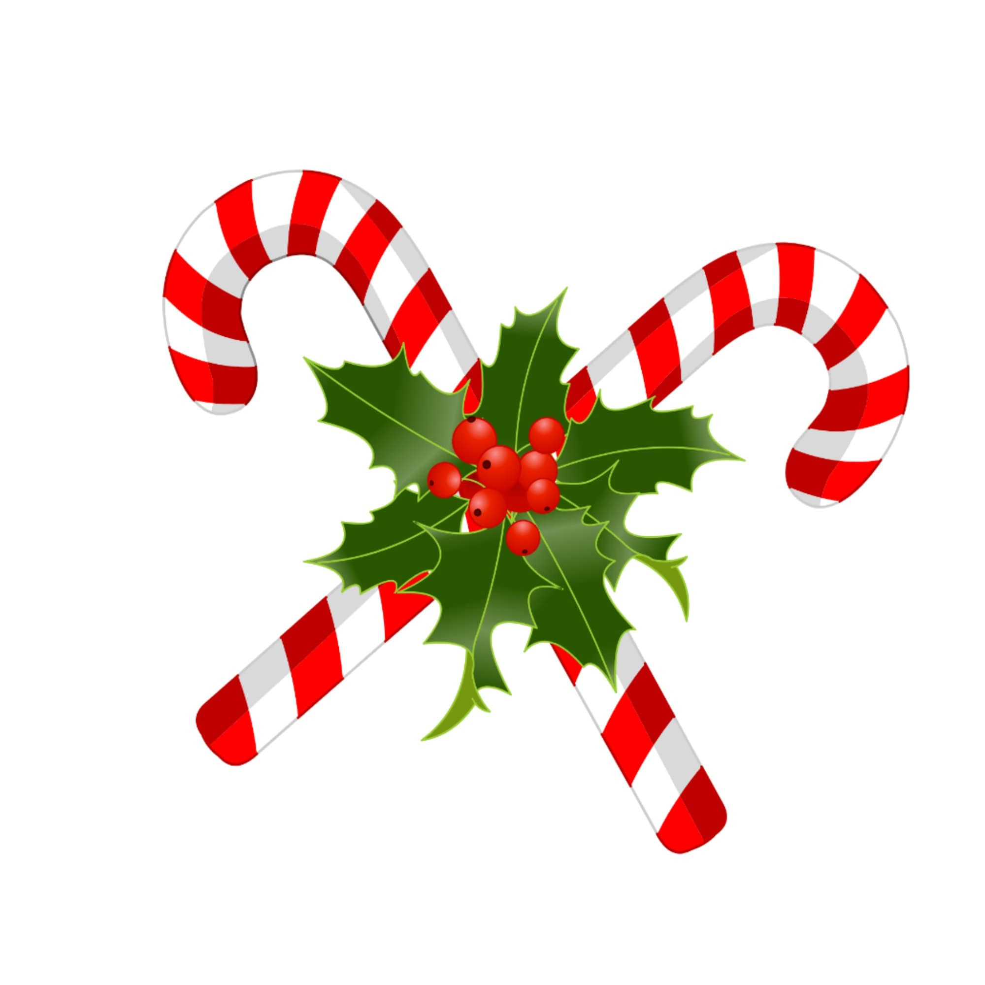 Christmas Candy Cane Png Transparent Instant Download File for Printable Christmas Candy Cane