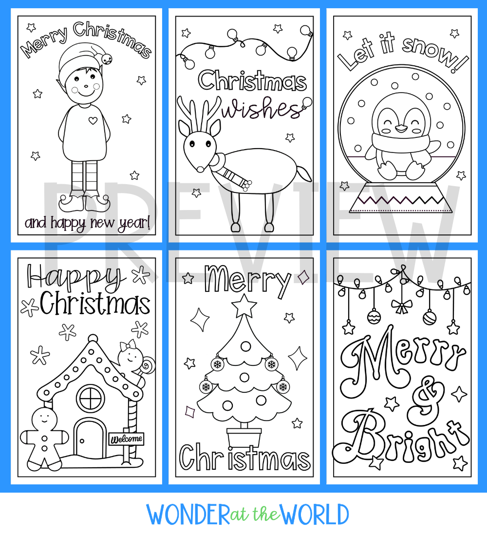 Christmas Card Template Printables To Colour | Teaching Resources throughout Free Printable Christmas Card Template For Kids