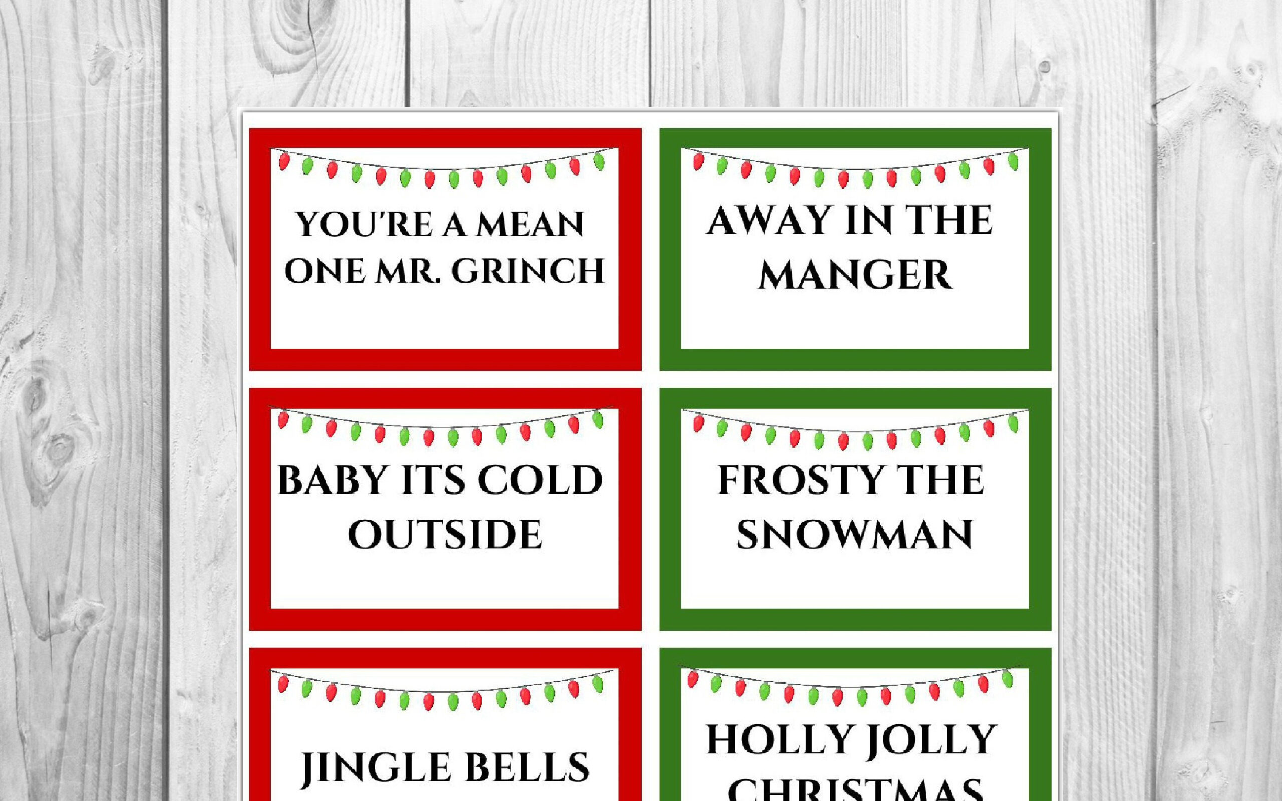 Christmas Carol Pictionary 32 Cards Printable | Christmas Games with regard to Christmas Carol Pictionary Printable