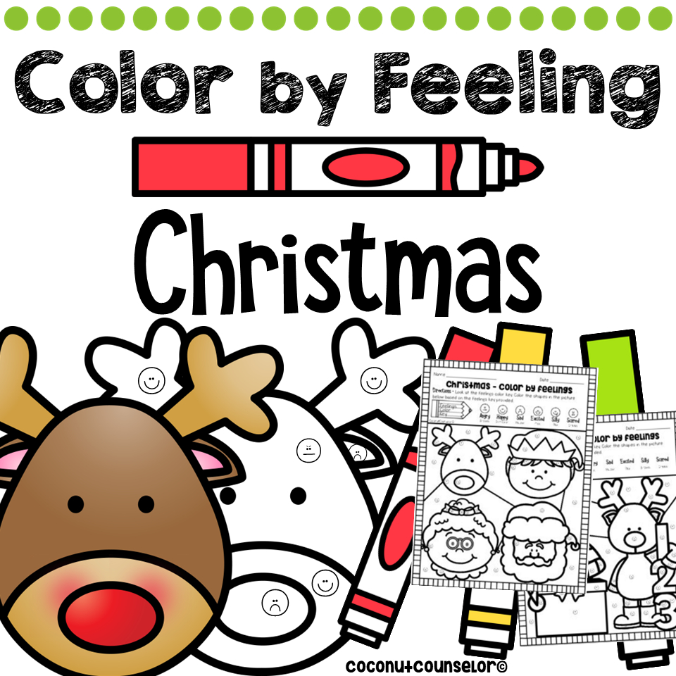 Christmas Colorfeeling Worksheets | Madeteachers with regard to Christmas Counseling Worksheets