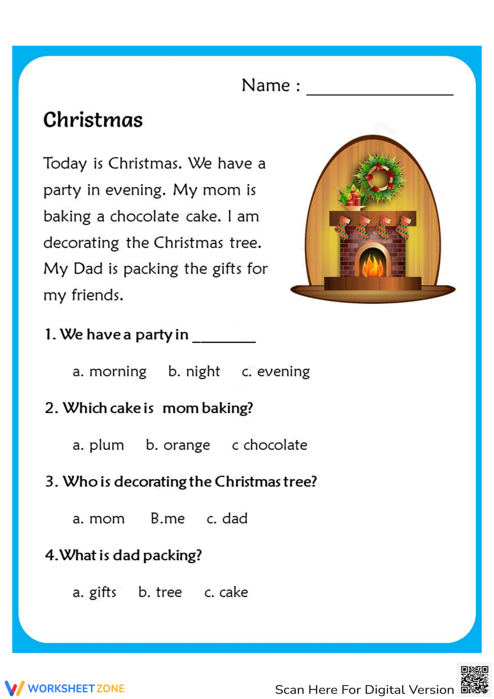 Christmas Comprehension Worksheets Worksheets in 4th Grade Christmas Reading Comprehension Worksheets