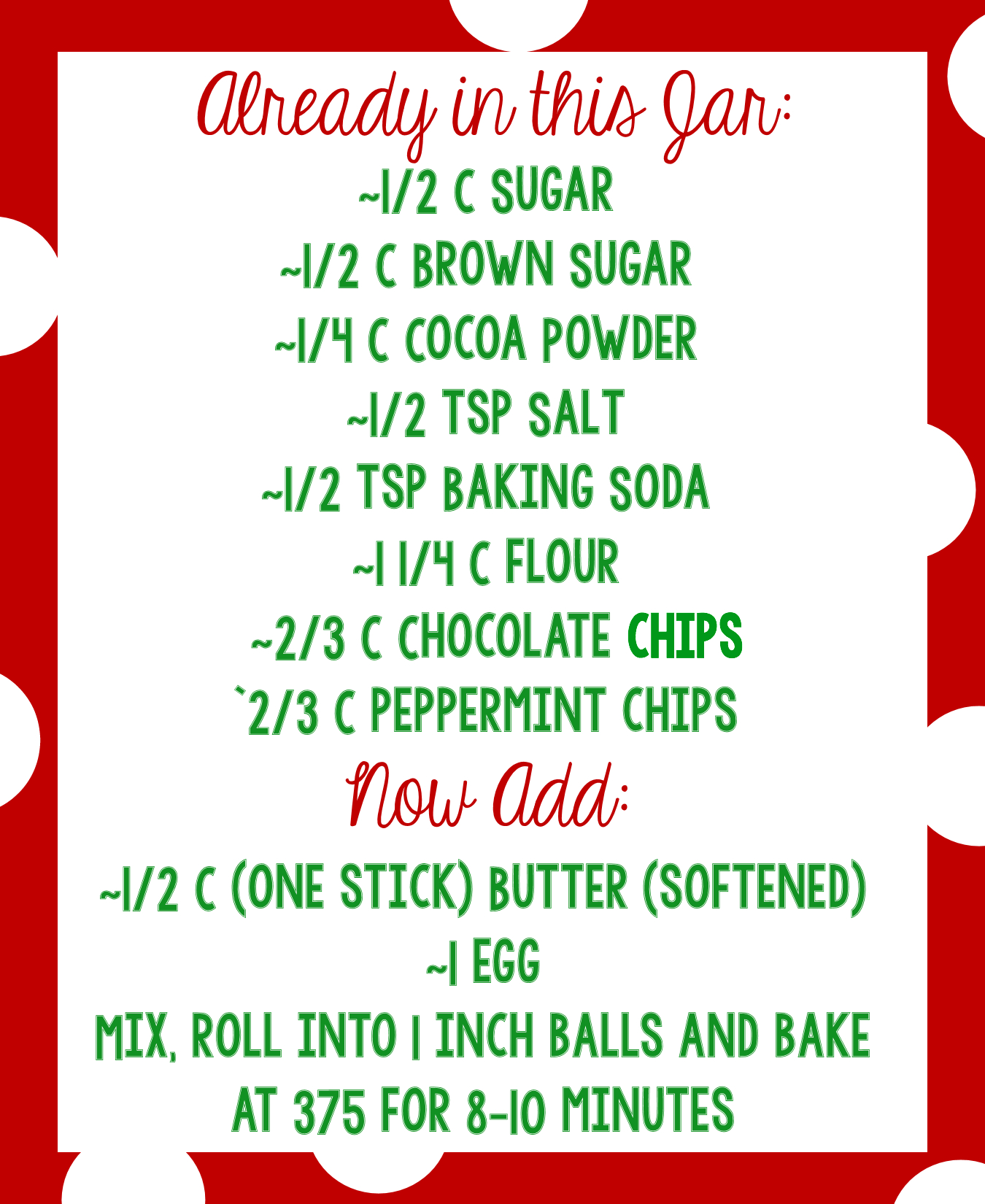 Christmas Cookie Mix In A Jar Gift Idea pertaining to Christmas Cookies in a Jar Printable