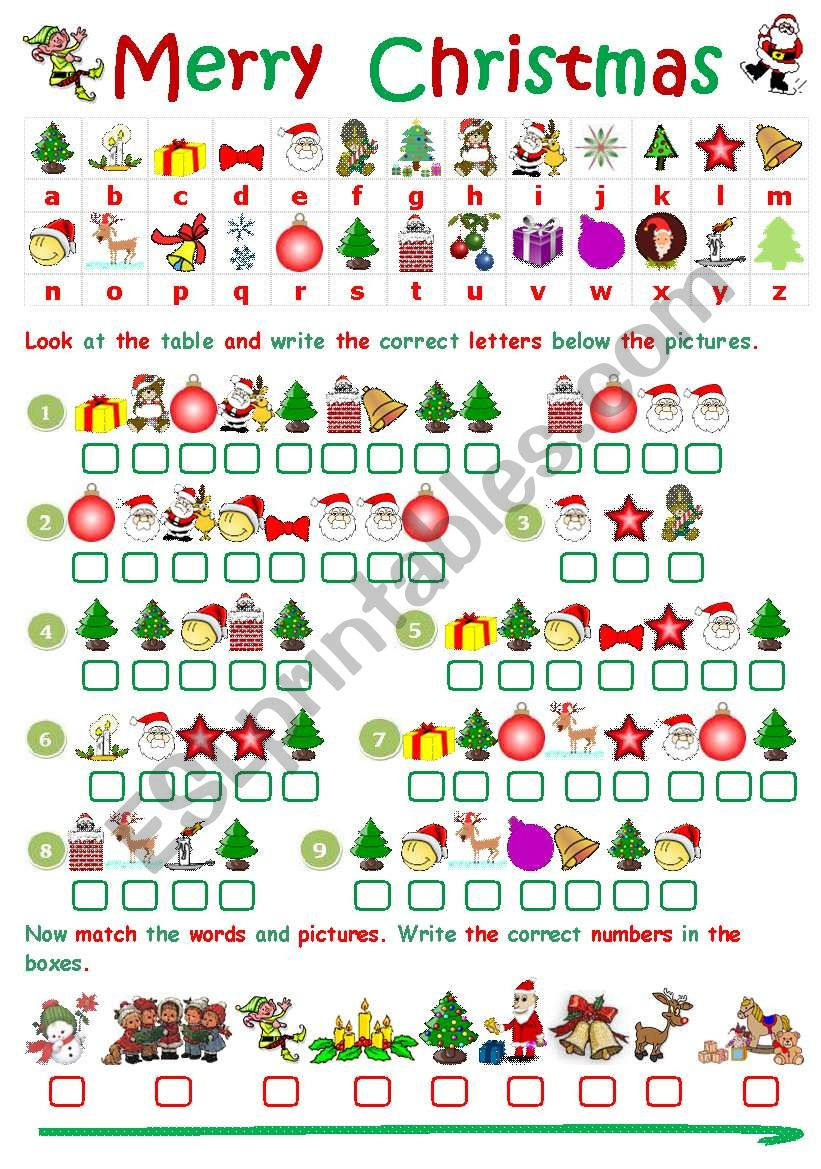Christmas Cryptogram - Esl Worksheetjecika throughout Free Printable Christmas Cryptogram Worksheets