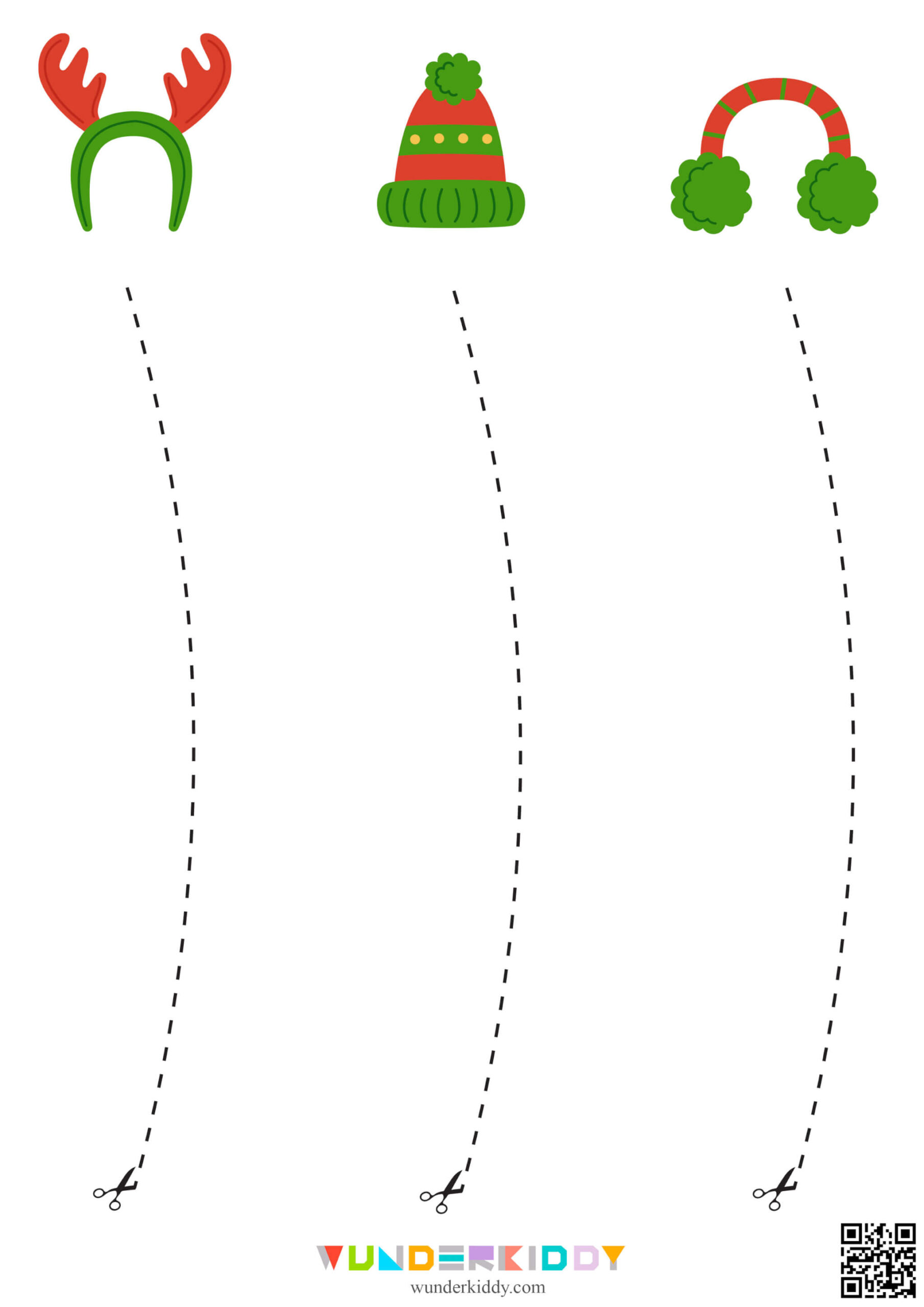 Christmas Cutting Templates Printable Pdf within Christmas Cutting Worksheets