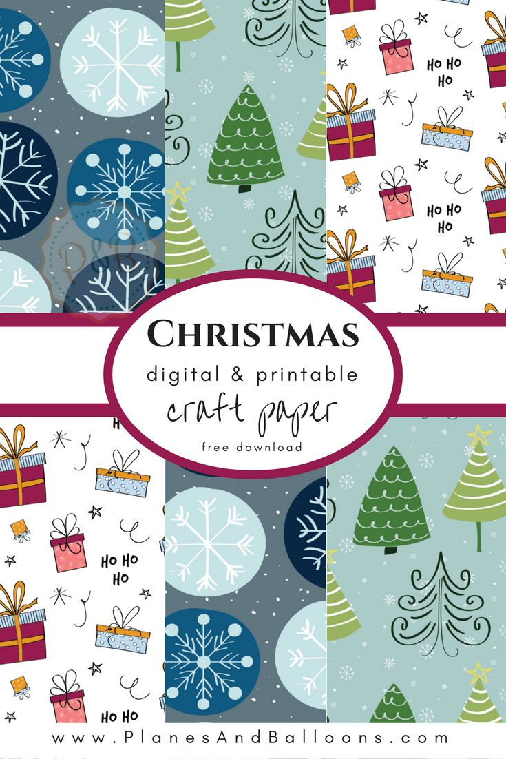 Christmas Digital Paper For Your Creative Holiday Projects For Free with regard to Printable Christmas Scrapbook Paper