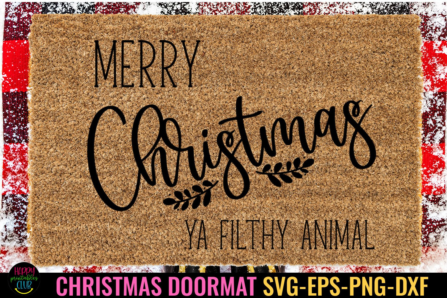 Christmas Doormat Svg I Christmas Welcome Door Mat Svg within Christmas Doormat Printable