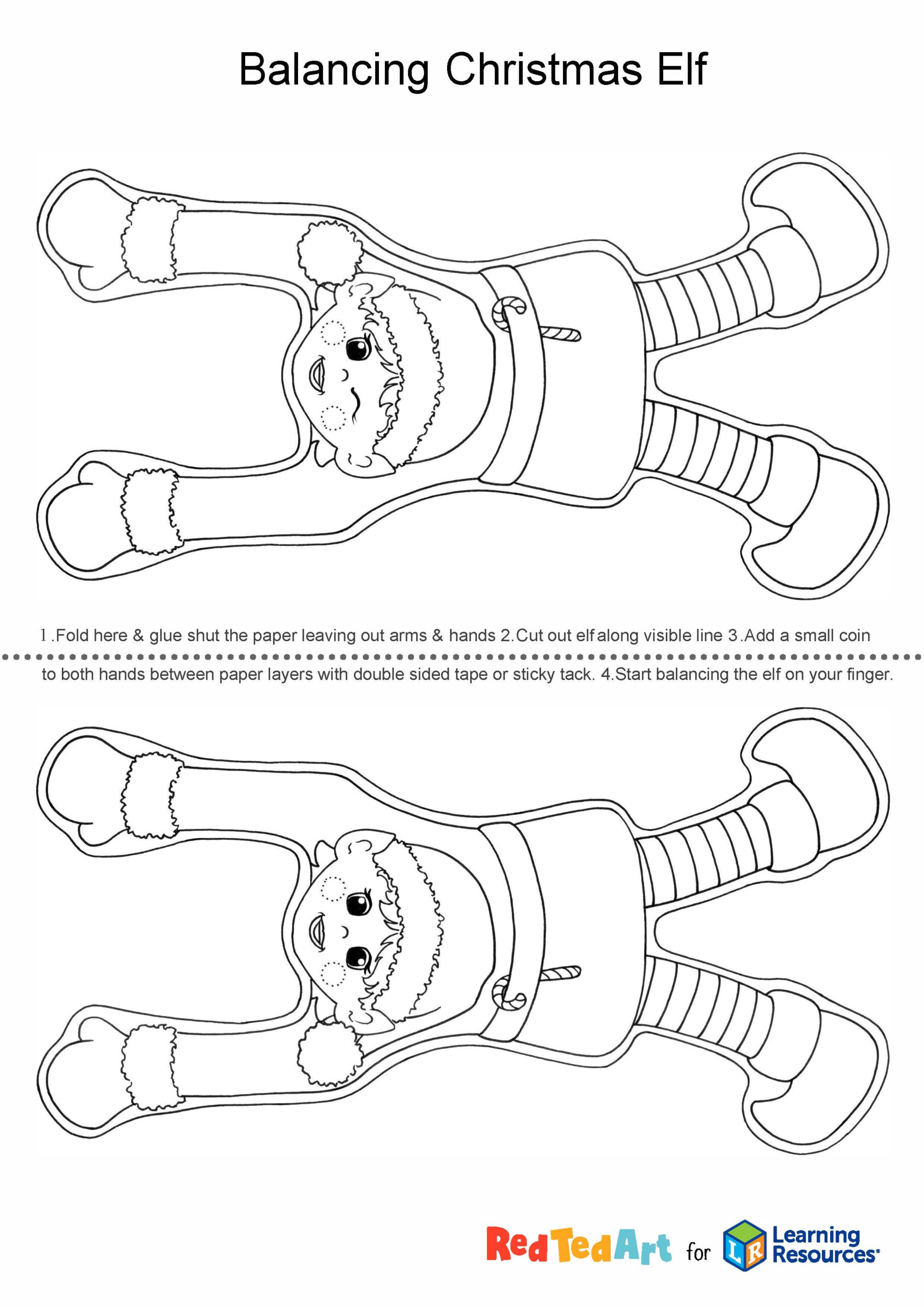 Christmas Elf Craft For Kids | Learning Resources Uk in Christmas Crafts Kids Printable