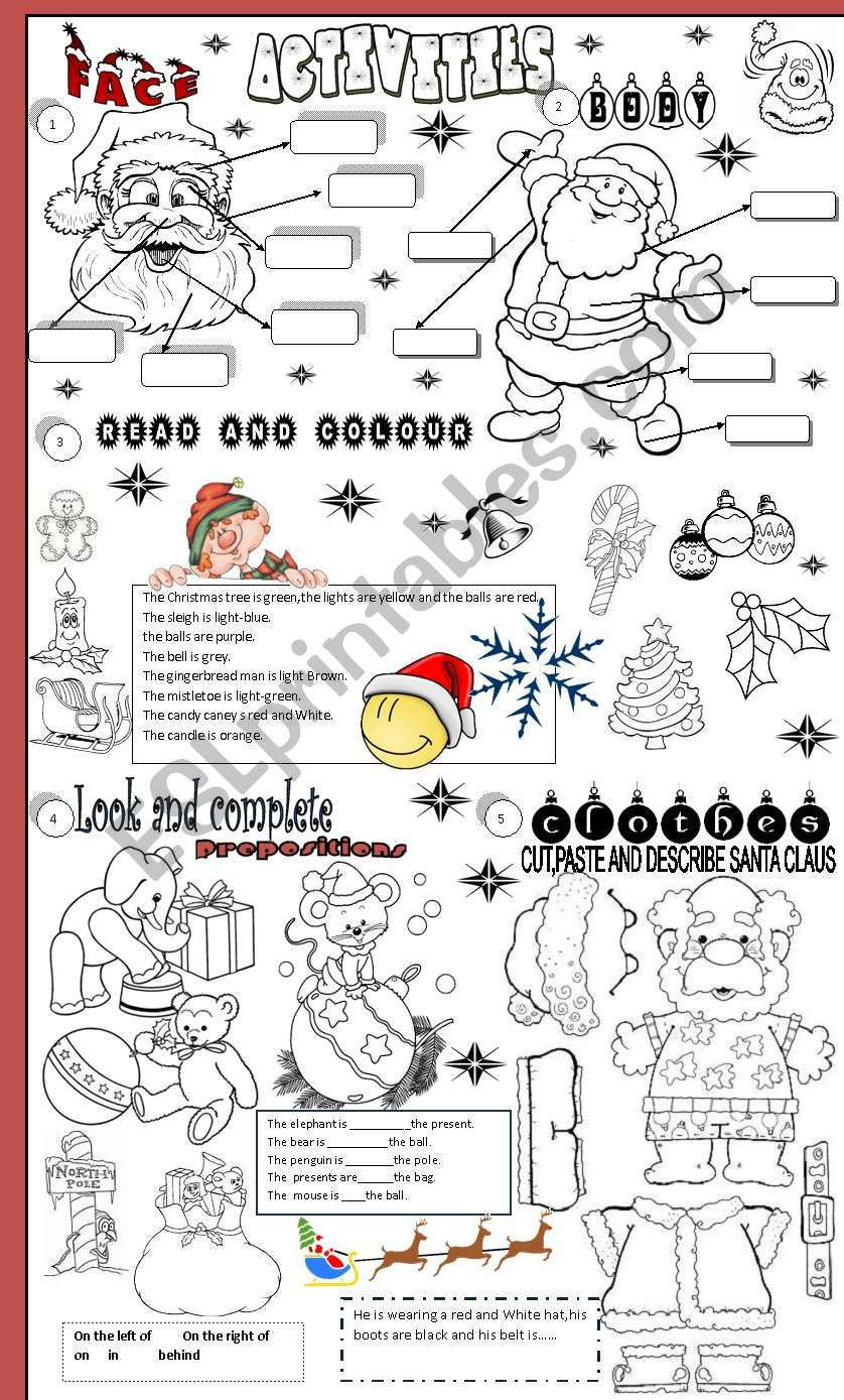 Christmas - Esl Worksheetangelamoreyra pertaining to Christmas Worksheets For Esl Adults