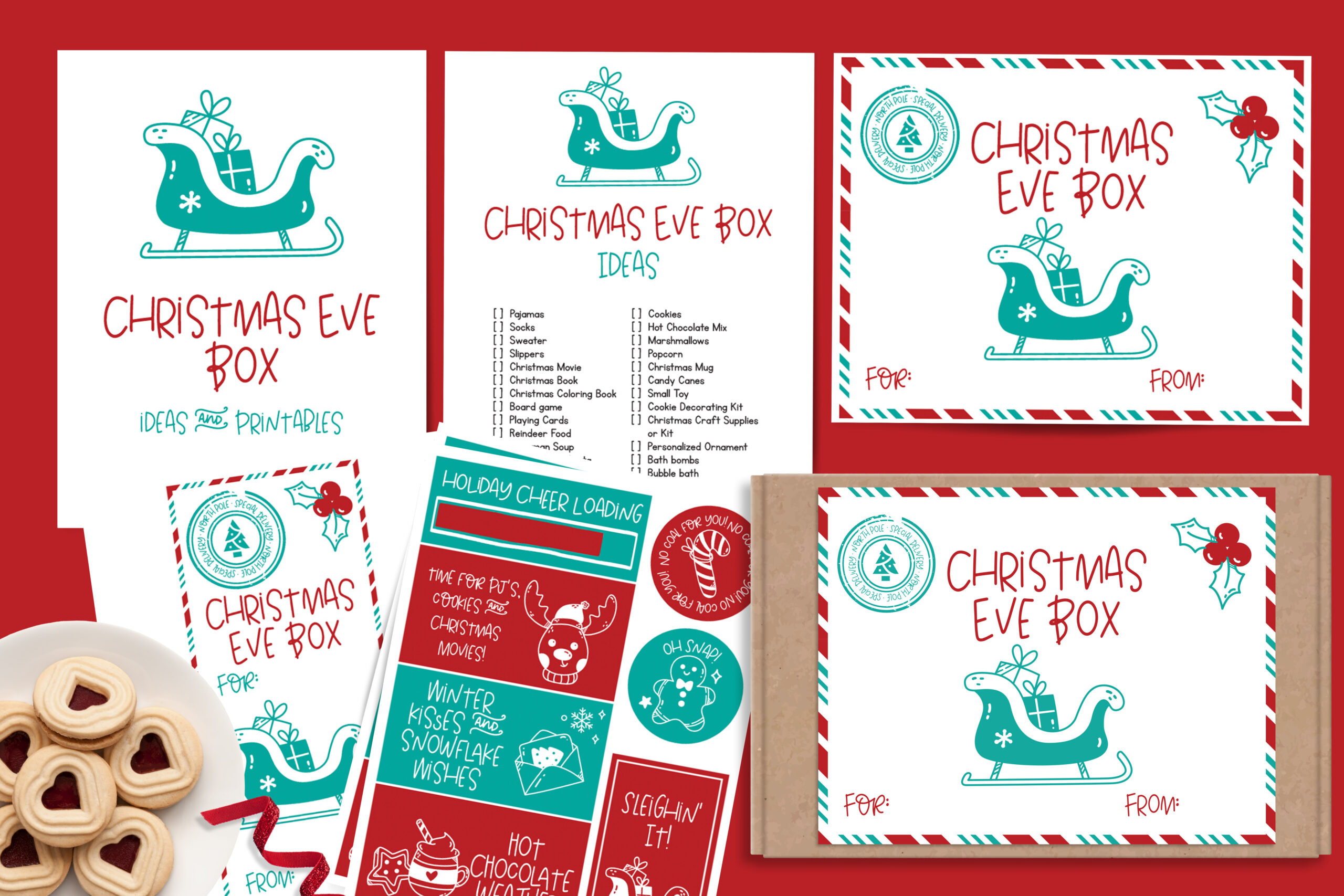 Christmas Eve Box Ideas, Labels And Gift Tags - Single Girl'S Diy regarding Christmas Eve Box Printable Labels