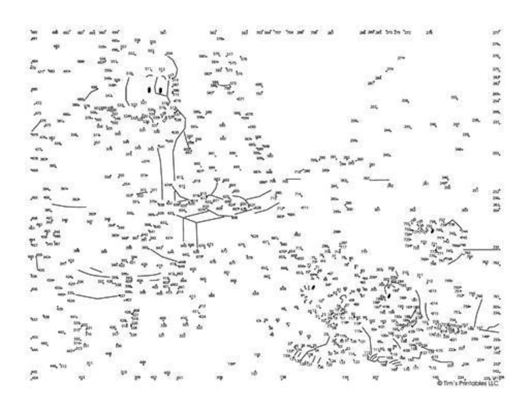 Christmas Extreme Difficulty Dot-To-Dot / Connect The Dots Vol. 1 inside Christmas Extreme Dot to Dot Printable