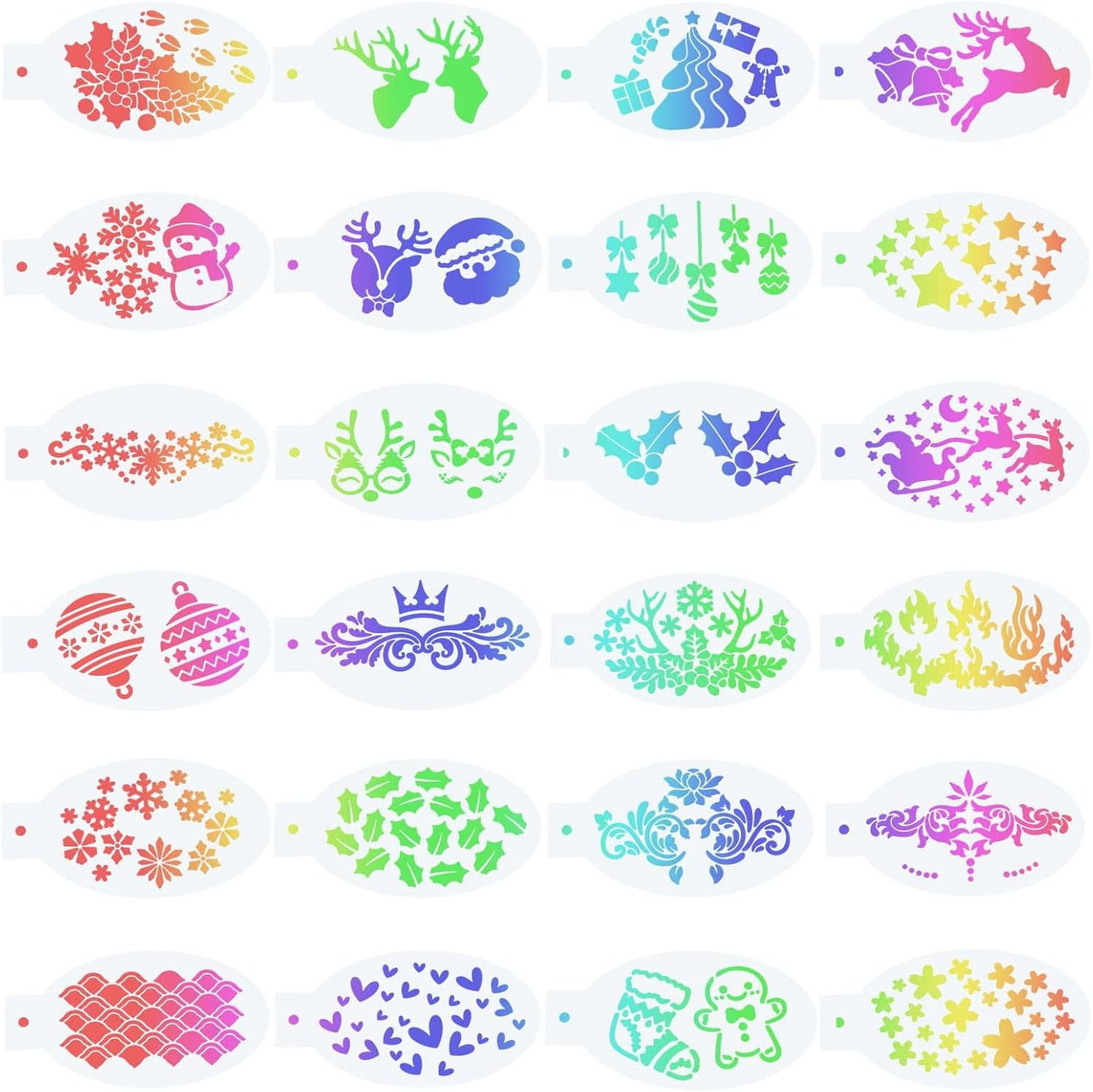 Christmas Face Paint Stencils intended for Christmas Face Painting Stencils Printable