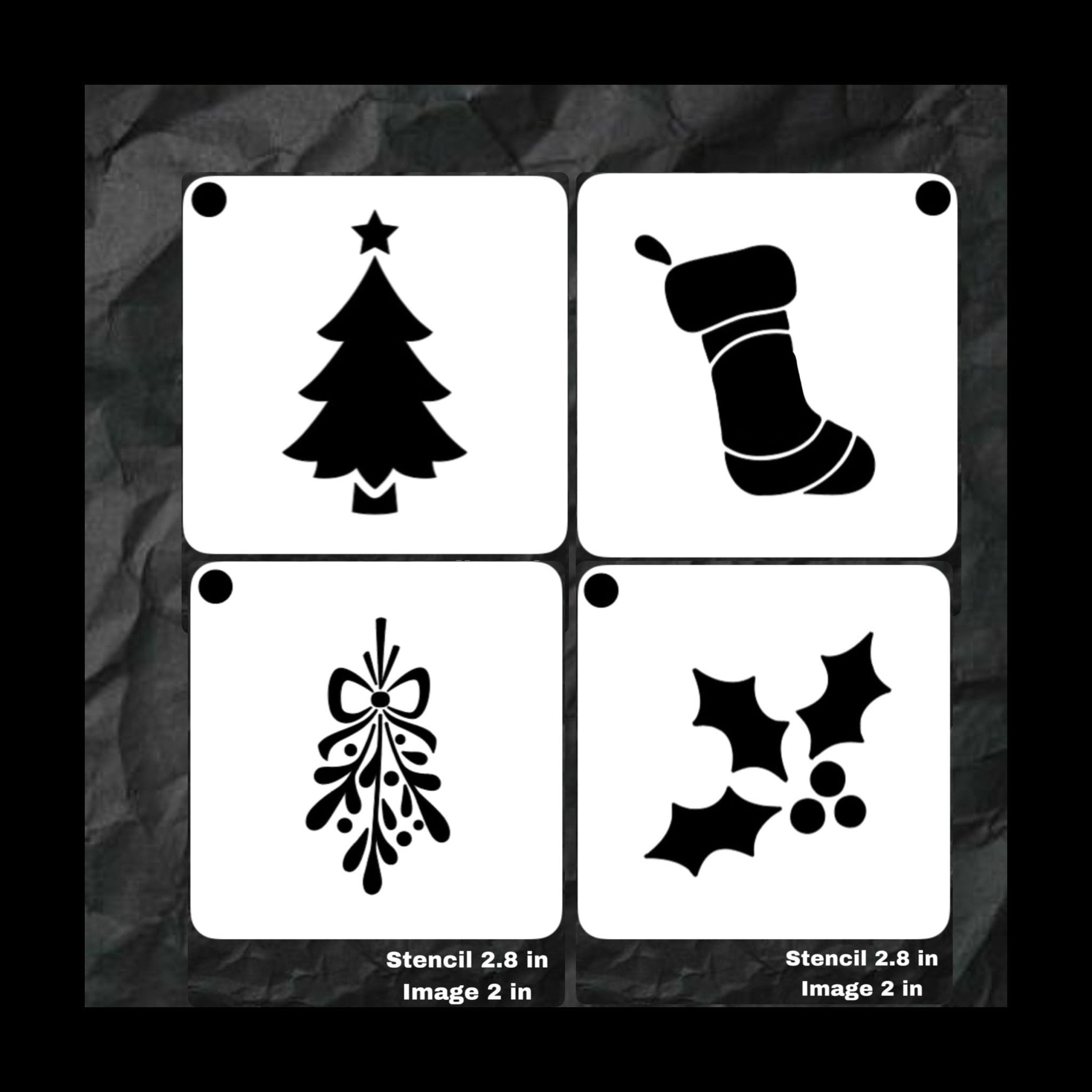 Christmas Face Painting Stencils - Etsy throughout Christmas Face Painting Stencils Printable