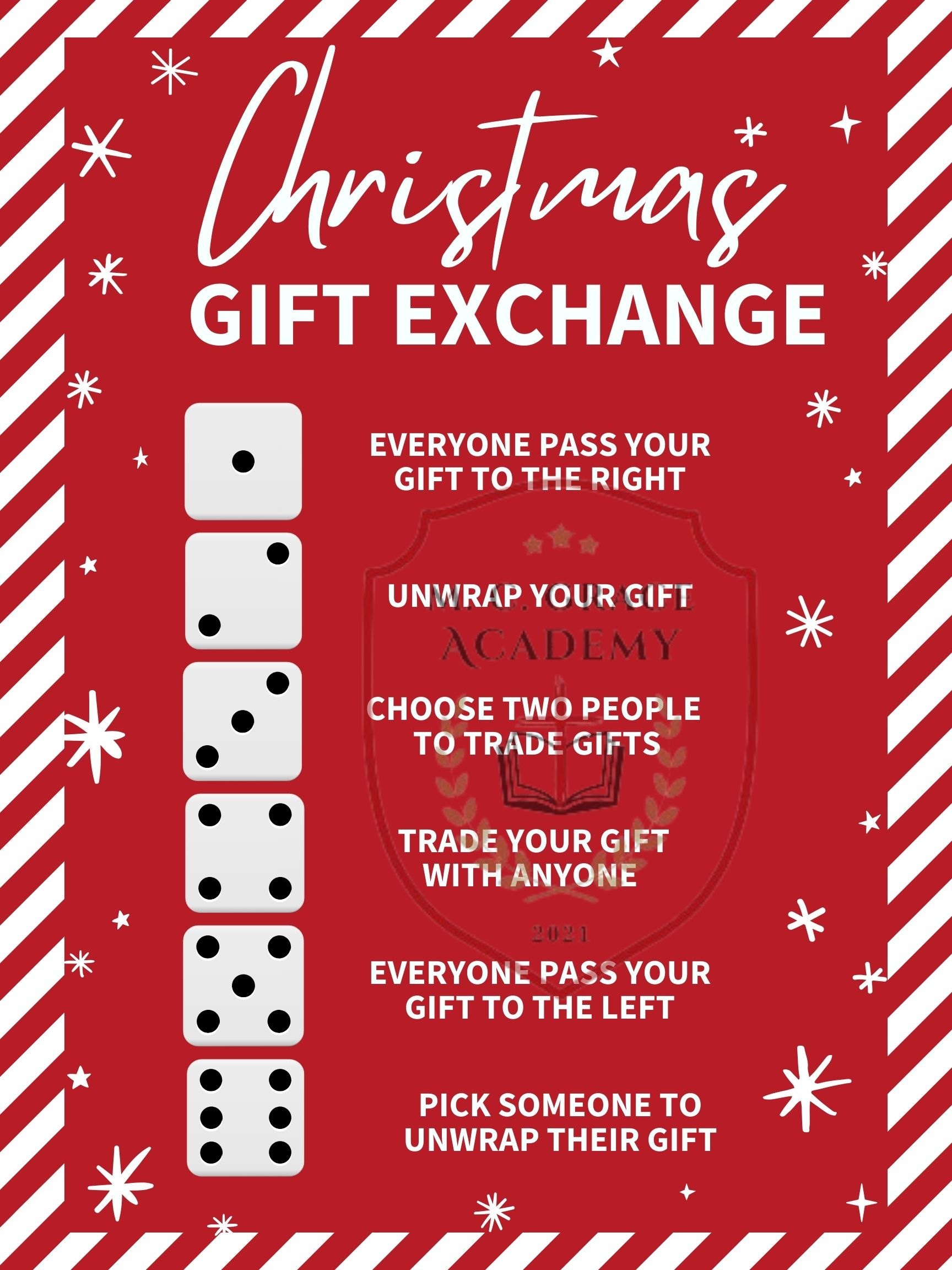 Christmas Gift Exchange Dice Game - Classful with regard to Christmas Gift Exchange Dice Game Printable