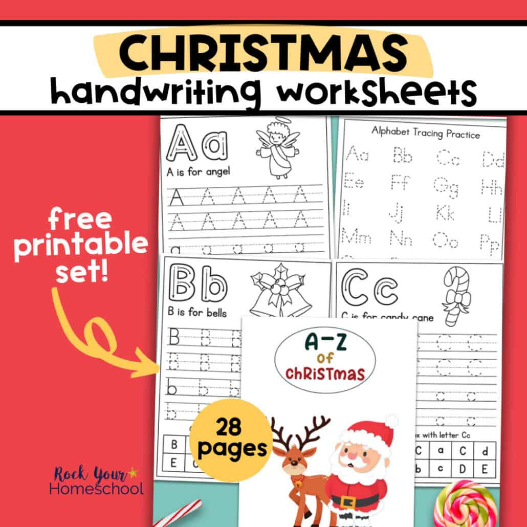 Christmas Handwriting Worksheets - Rock Your Homeschool intended for Christmas Handwriting Worksheets