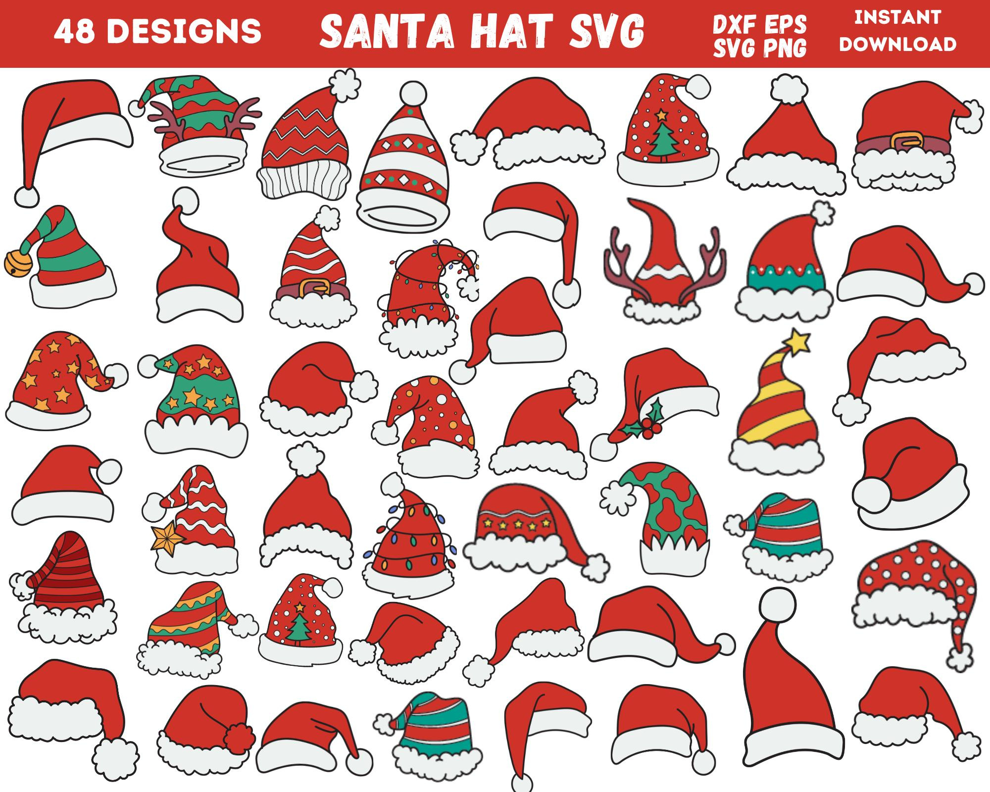 Christmas Hat - Etsy with Mini Santa Hat Printable