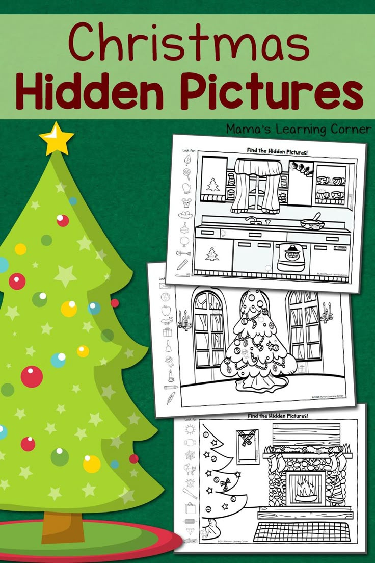 Christmas Hidden Picture Printables pertaining to Christmas Hidden Objects Worksheets