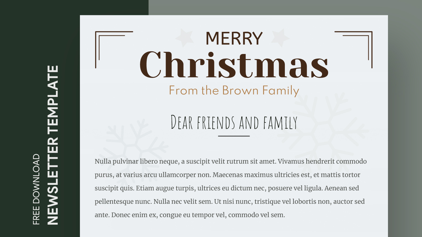 Christmas Holiday Newsletter Free Google Docs Template - Gdoc.io with Christmas Newsletter Templates Free Printable