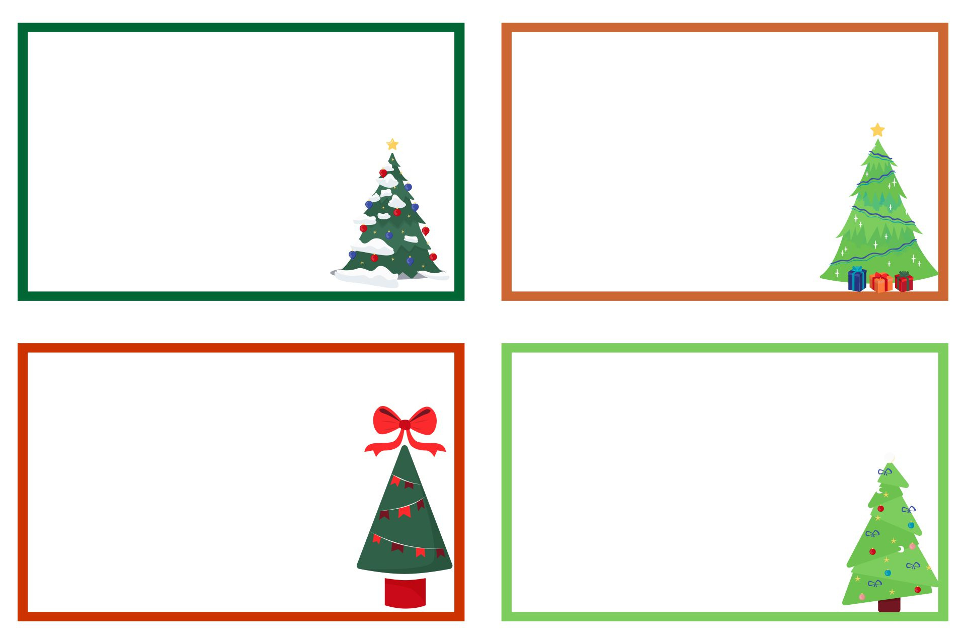 Christmas Label Borders - 10 Free Pdf Printables | Printablee throughout Christmas Address Label Template Free Download