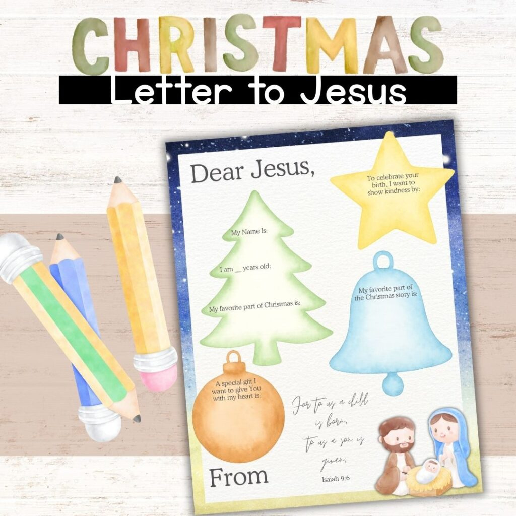 Christmas Letter To Jesus Printable For Kids | Healing Home regarding A Christmas Letter From Jesus Printable