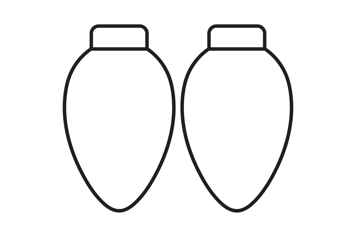 Christmas Light Template (Free Printables) - The Best Ideas For Kids for Christmas Lights Outline Printable