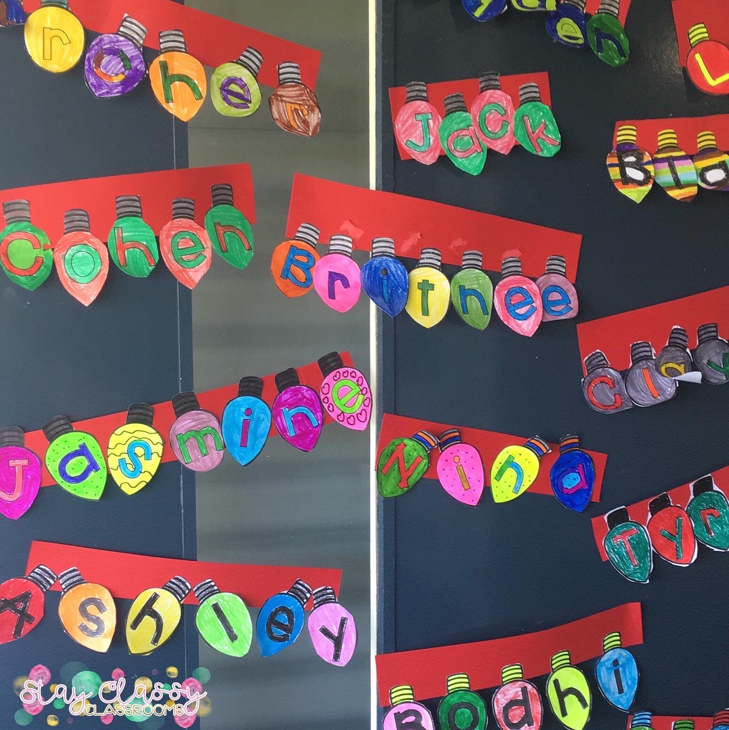 Christmas Lights Name Craft - Editable - Stay Classy Classrooms with regard to Christmas Light Name Craft Free Printable