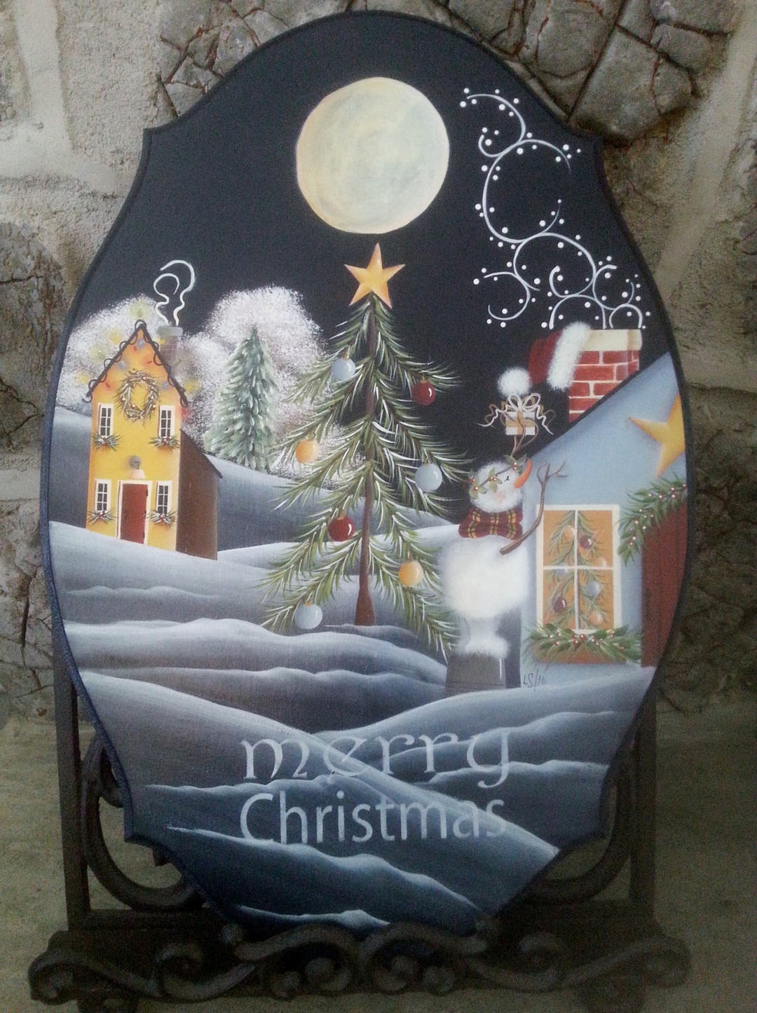 Christmas Magic Snowman Santa Christmas Holiday Winter Tole pertaining to Printable Christmas Tole Painting Patterns