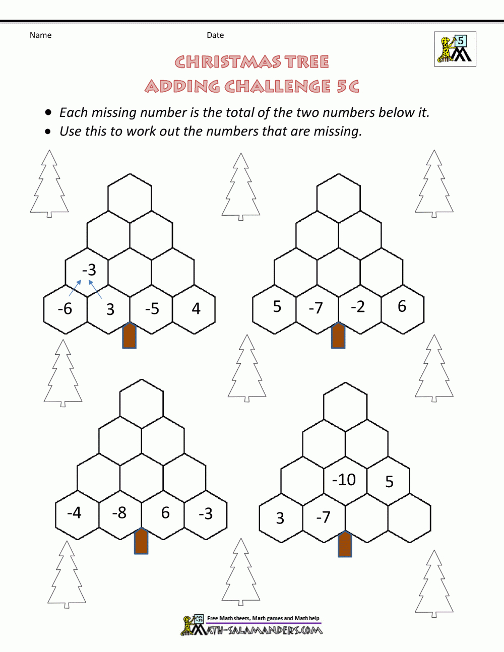 Christmas Math 5Th Grade Worksheets inside 5th Grade Christmas Worksheets