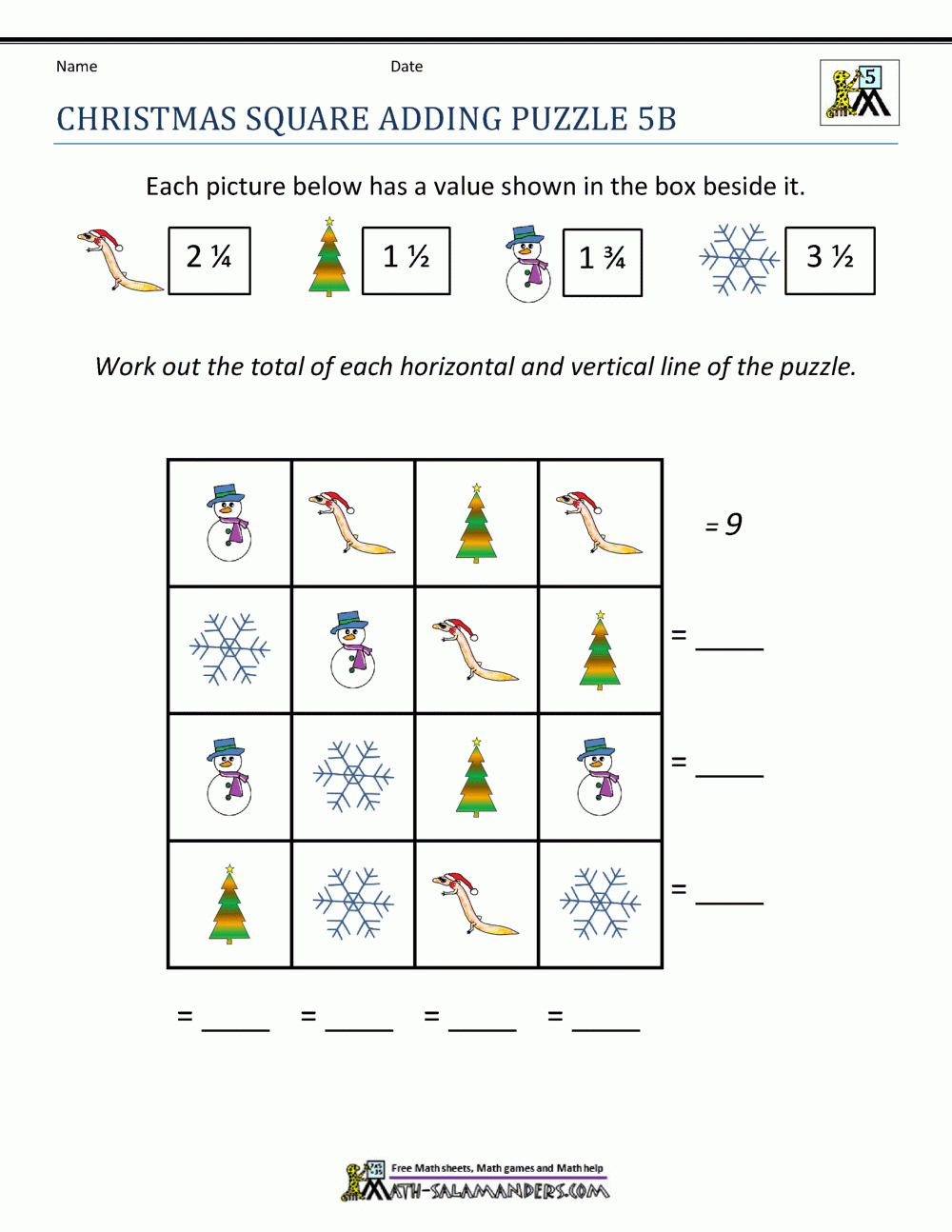 Christmas Math 5Th Grade Worksheets pertaining to 5Th Grade Math Christmas Worksheets