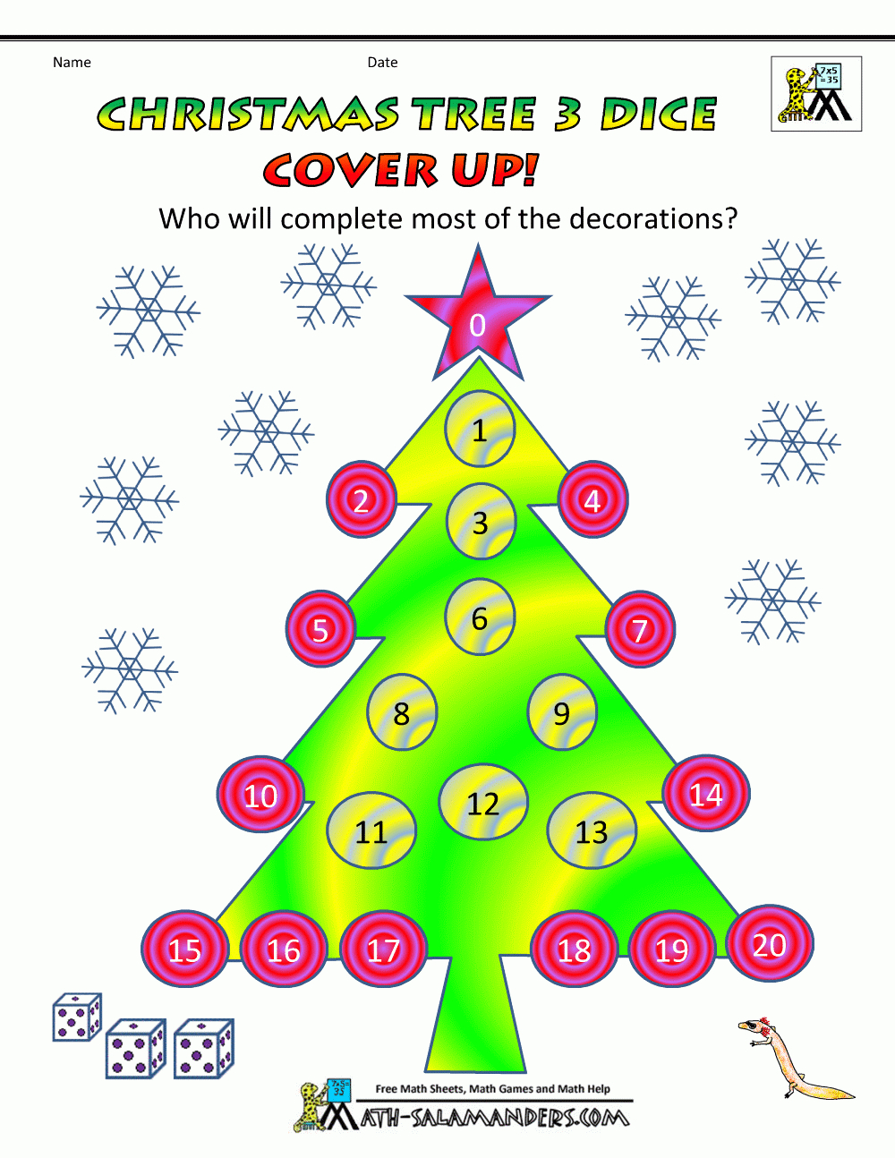 Christmas Math 5Th Grade Worksheets within Christmas Times Tables Worksheets