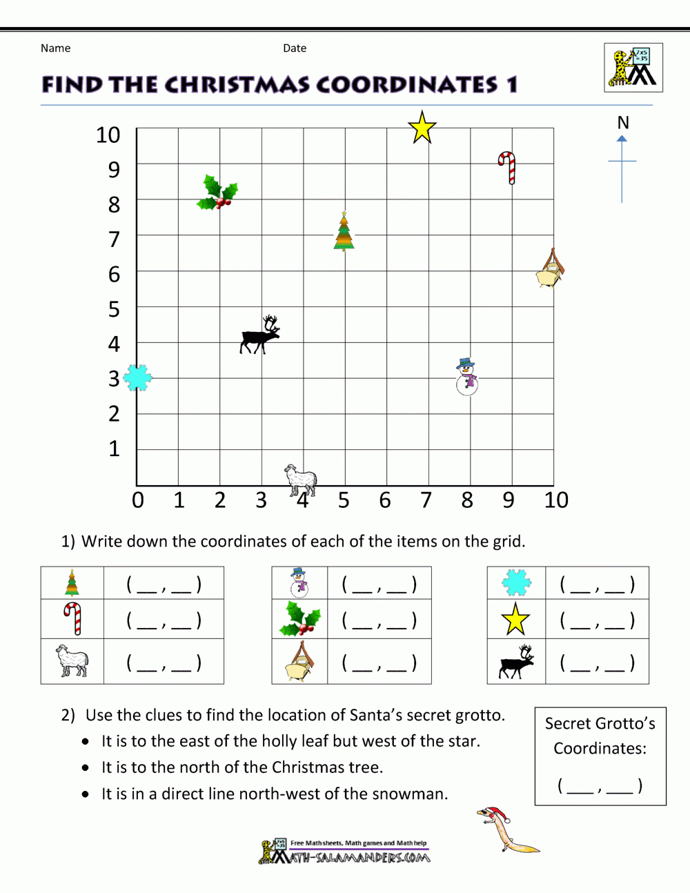 Christmas Math Activities with regard to 6Th Grade Christmas Math Worksheets
