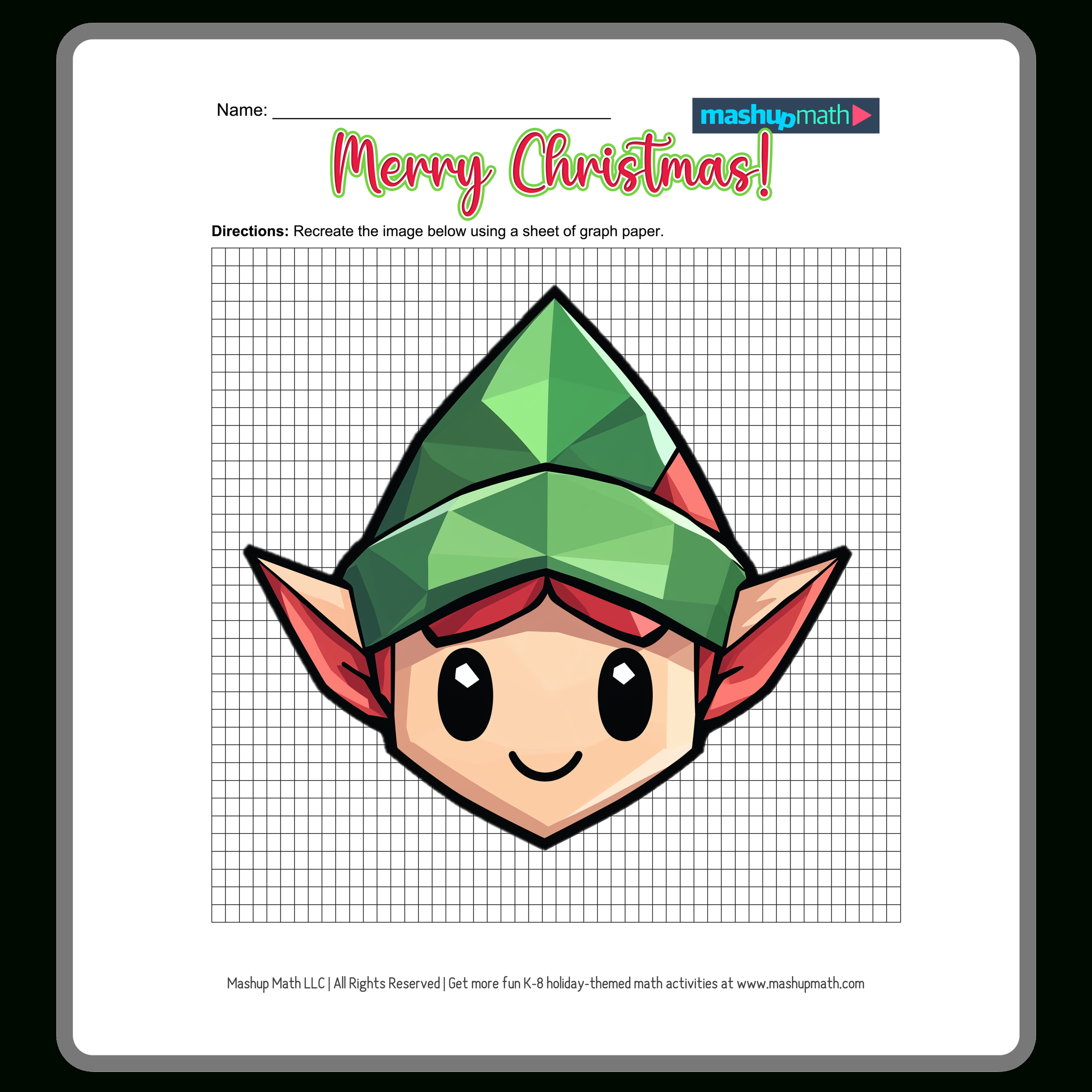 Christmas Math Worksheets For K-8—Printable With Answers — Mashup Math inside Elf Math Worksheets Printable