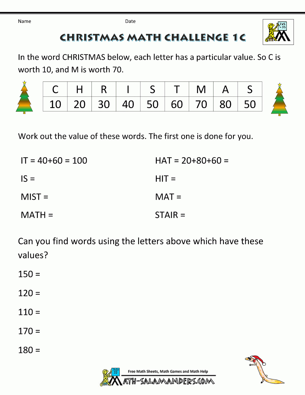 Christmas Math Worksheets (Harder) - Worksheets Library inside Christmas Long Division Worksheets