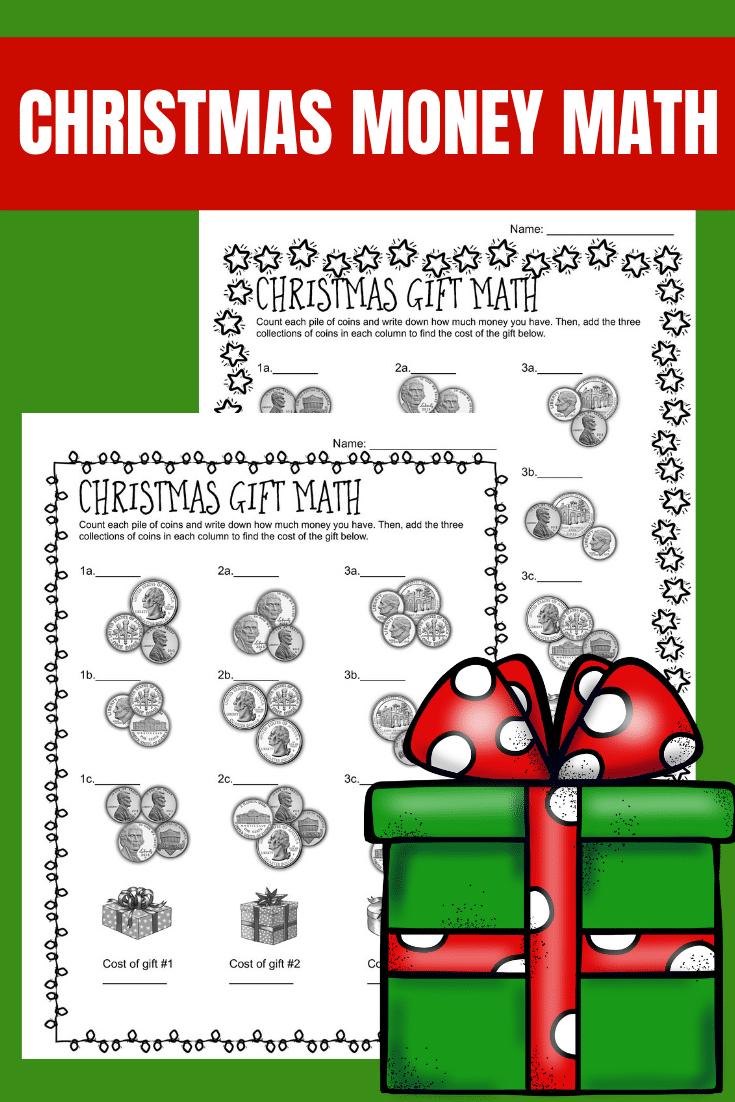 Christmas Money Math - Counting And Adding Coins - Only Passionate in Christmas Money Math Worksheets