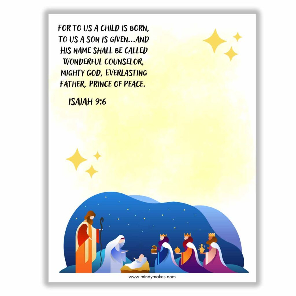 Christmas Nativity Handprint Art (Free Printable) - Mindymakes with regard to Christmas Handprint Poem Free Printable