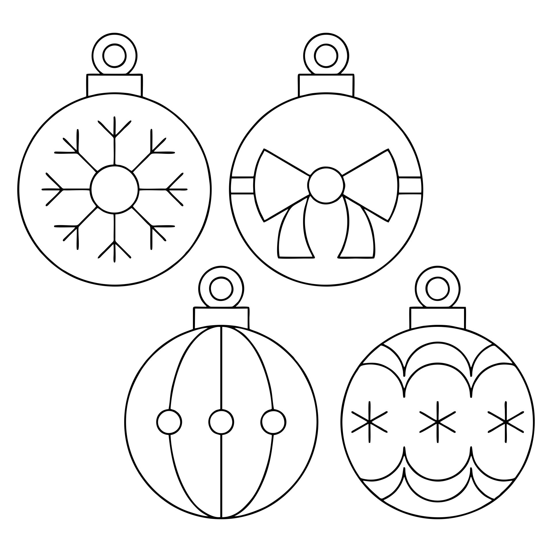 Christmas Ornament Templates - 15 Free Pdf Printables | Printablee inside Christmas Ball Templates
