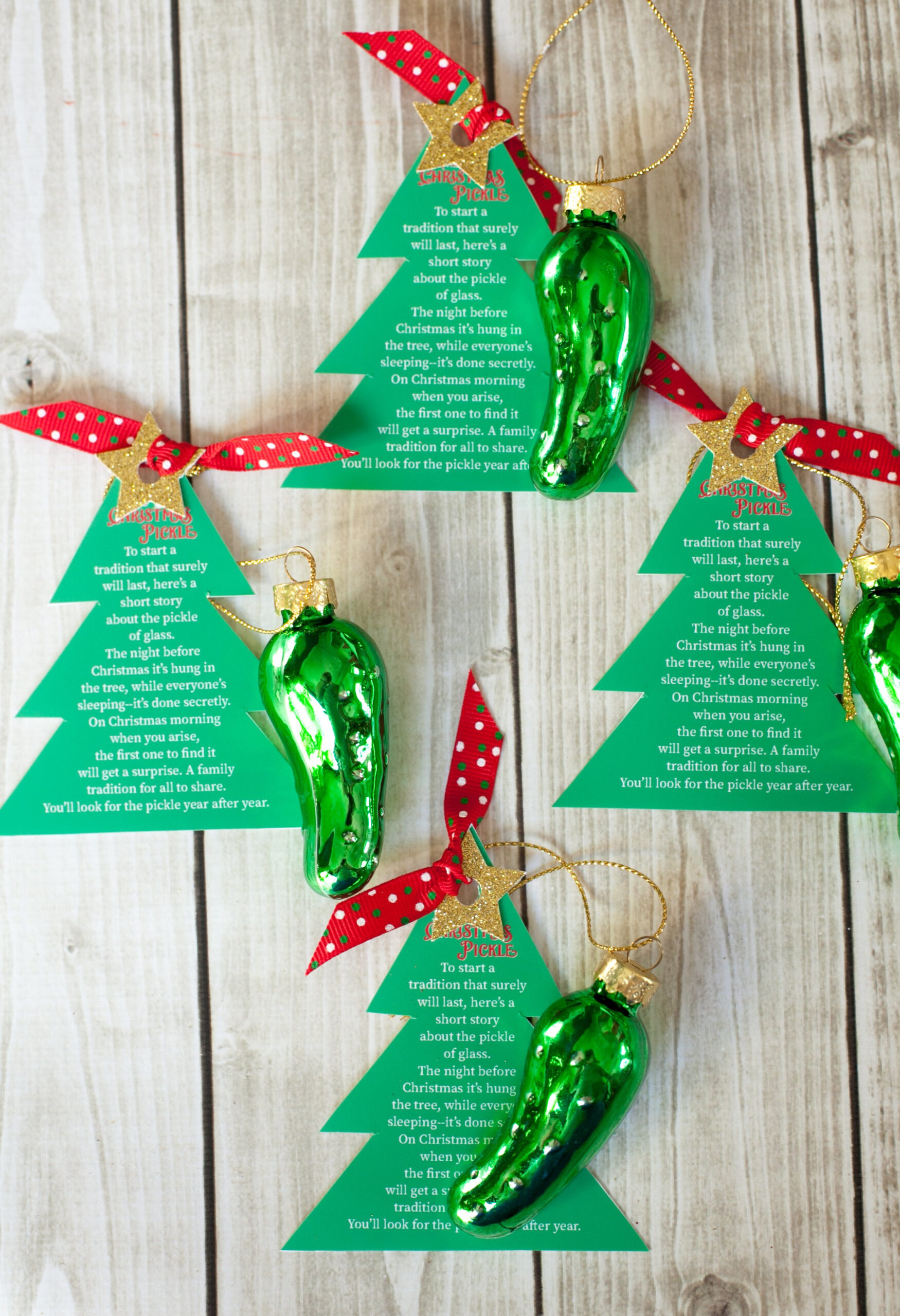 Christmas Pickle Ornament Free Printable - Frog Prince Paperie pertaining to Christmas Pickle Legend Printable