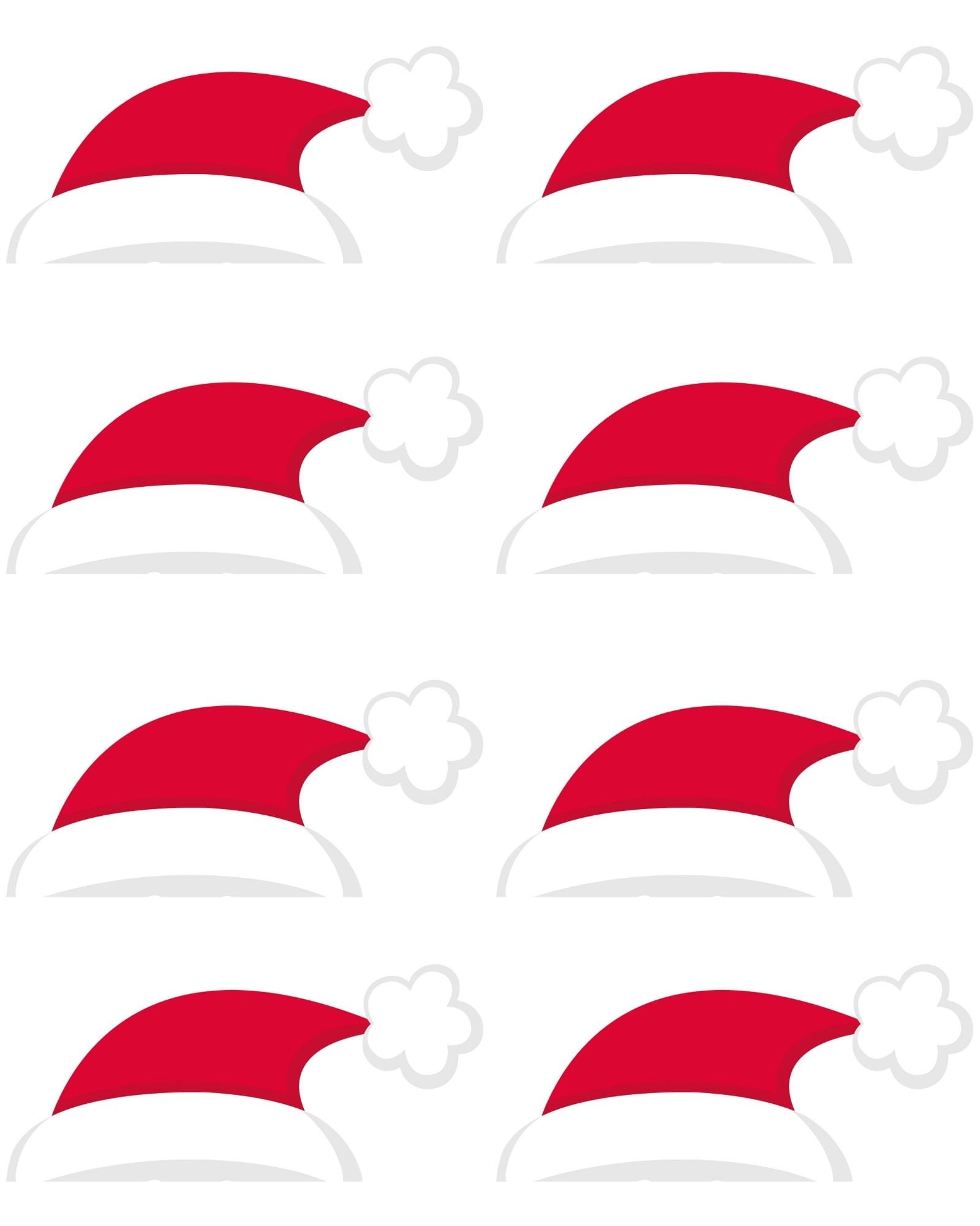 Christmas Pin The Hat On Santa! Printable Download - Fun Christmas for Pin the Hat on Santa Printable
