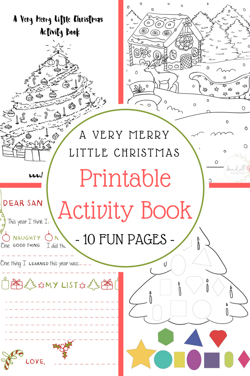 Christmas Printable Activity Book for Christmas Busy Book Printable