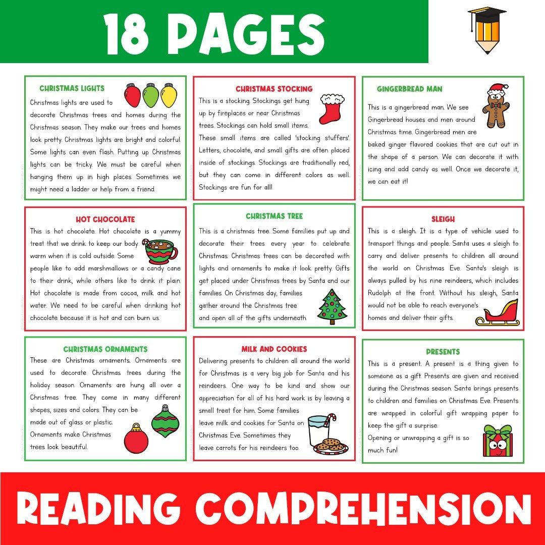 Christmas Reading Comprehension | Christmas Worksheets | Reading regarding Christmas Themed Reading Comprehension Worksheets
