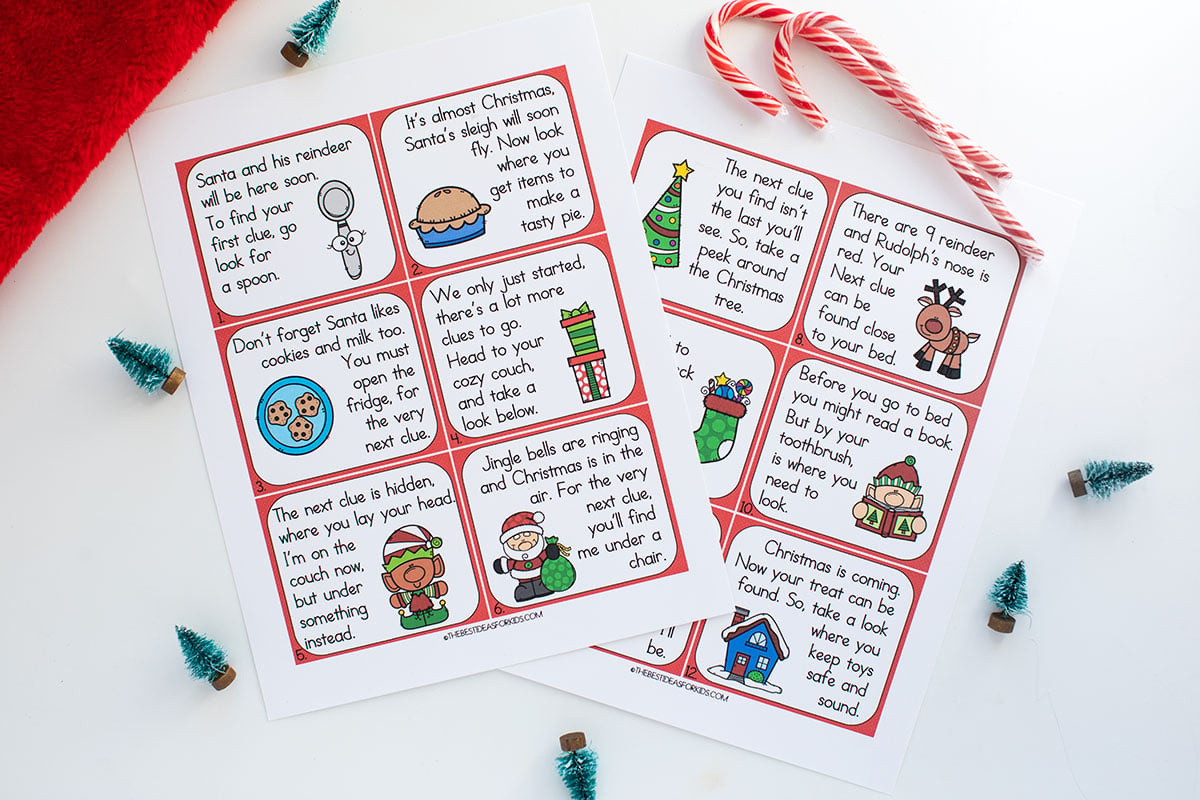 Christmas Scavenger Hunt (Free Printables) - The Best Ideas For Kids intended for Santa Cookie Scavenger Hunt Printable