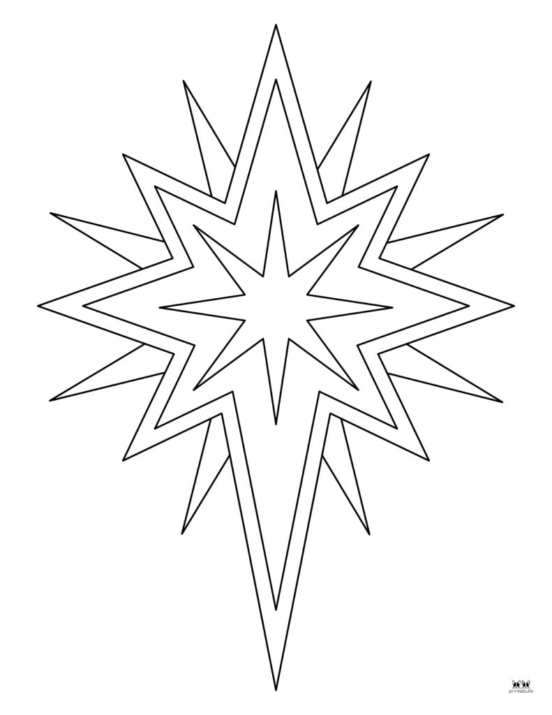 Christmas Stars - 25 Free Printables | Printabulls in Printable Full Page Christmas Star