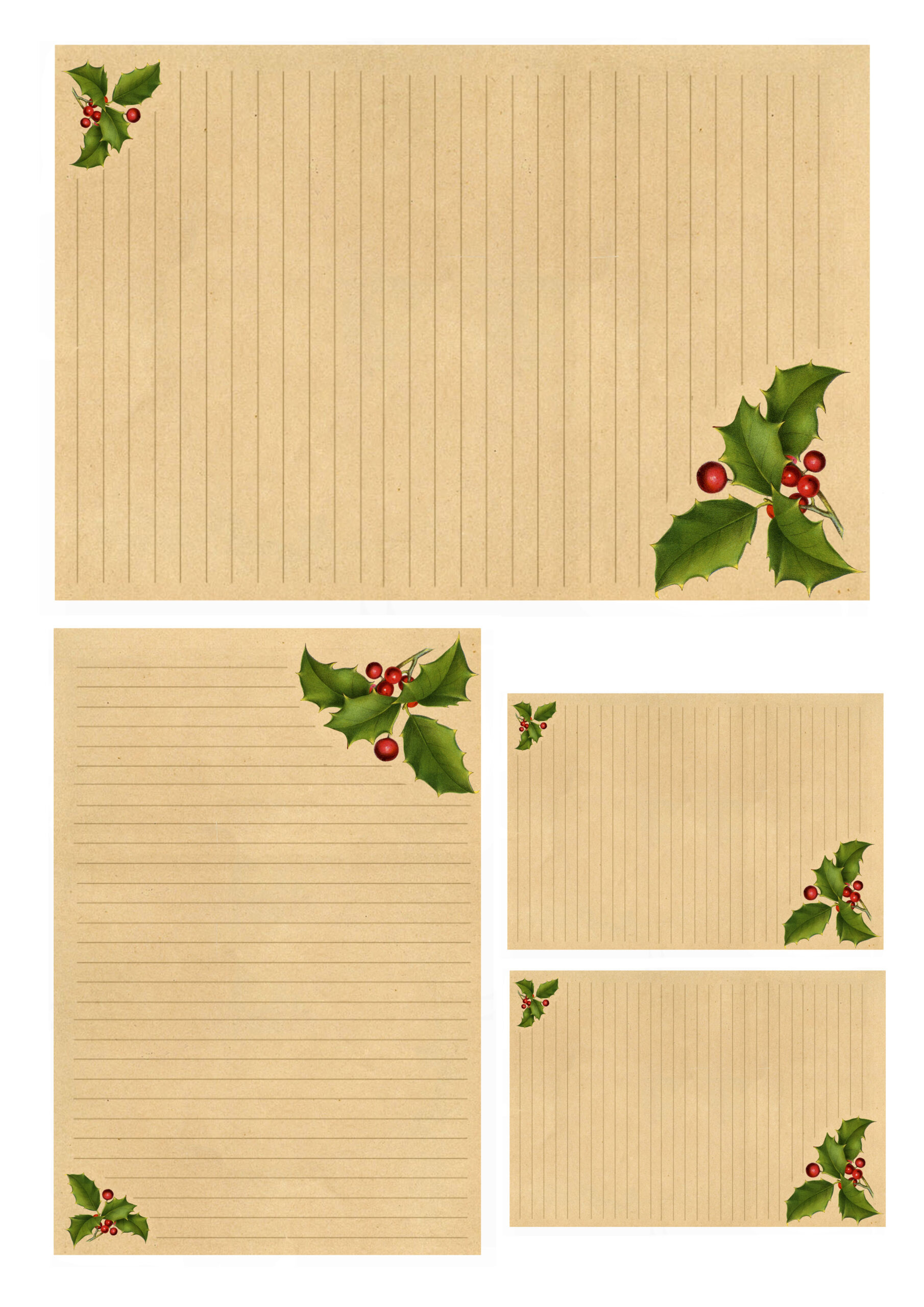 Christmas Stationery Printable! - The Graphics Fairy for Free Christmas Stationary Printables
