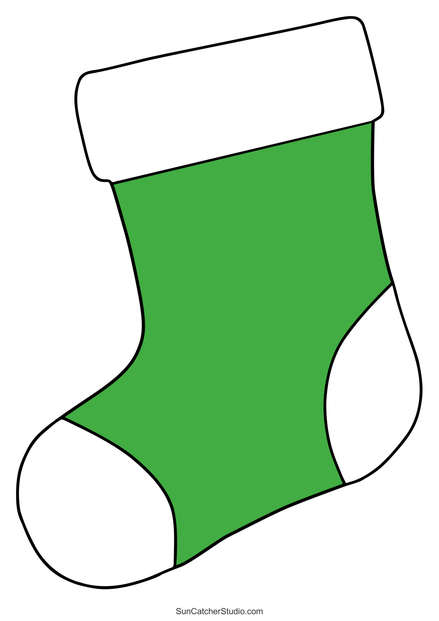 Christmas Stocking Patterns (Printable Stencils & Templates for Printable Christmas Stocking Clipart