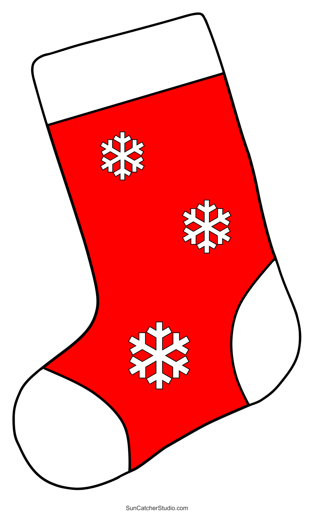Christmas Stocking Patterns (Printable Stencils &amp;amp; Templates within Printable Images Of Christmas Stockings