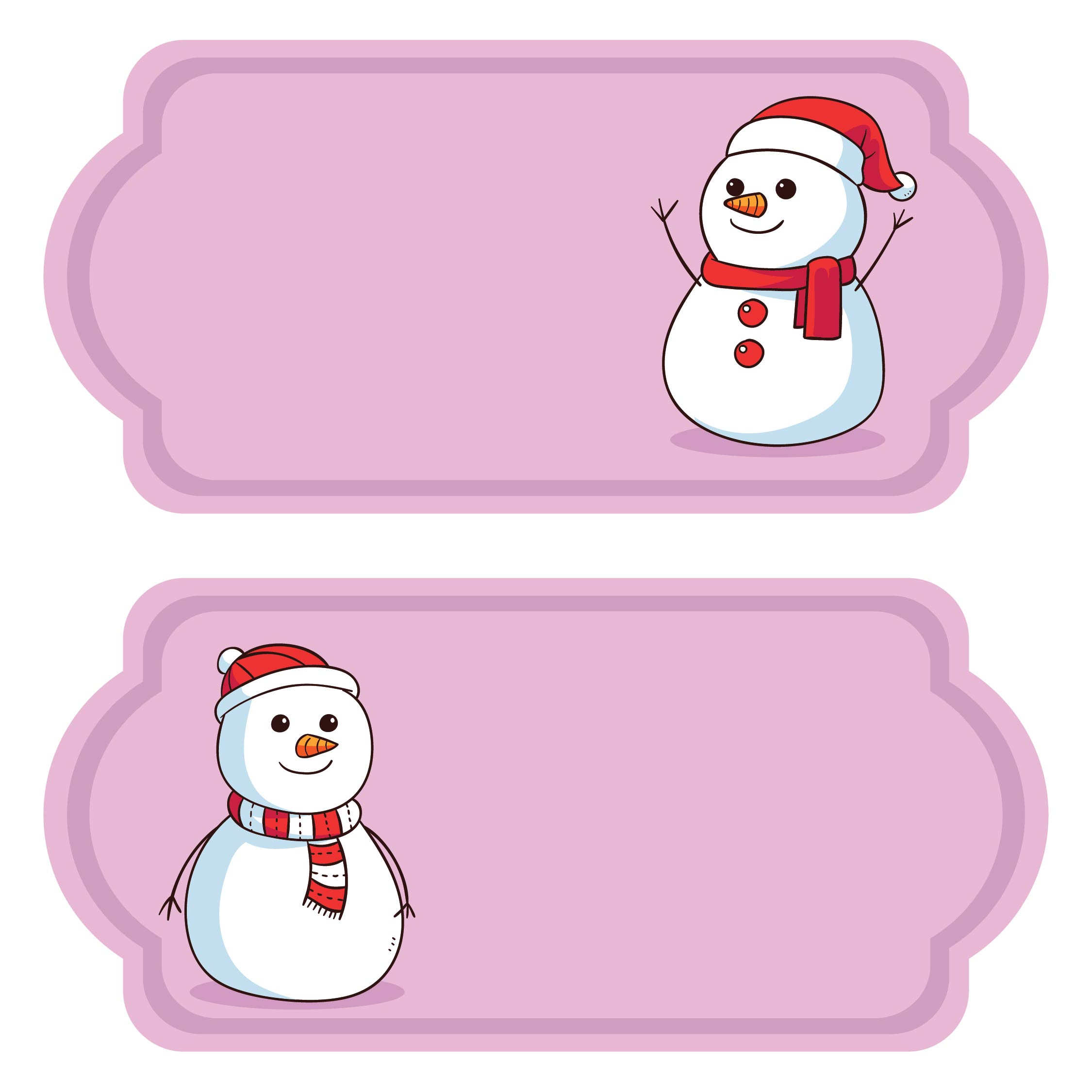 Christmas Tags Snowman - 10 Free Pdf Printables | Printablee with regard to Free Printable Snowman Name Tags